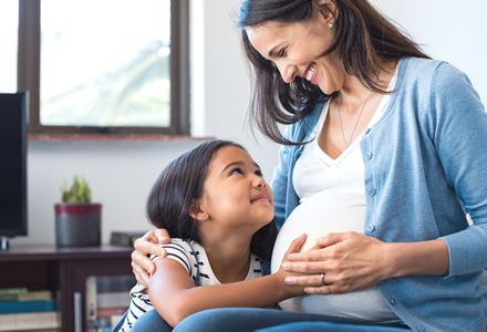 Fertility program mom with baby